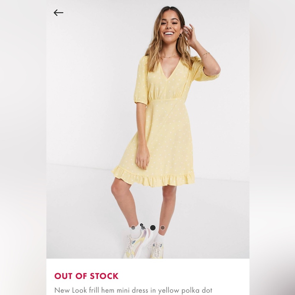 NEW LOOK yellow dress
